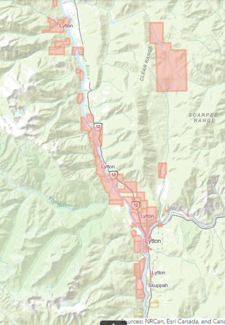 Lytton Creek wildfire 